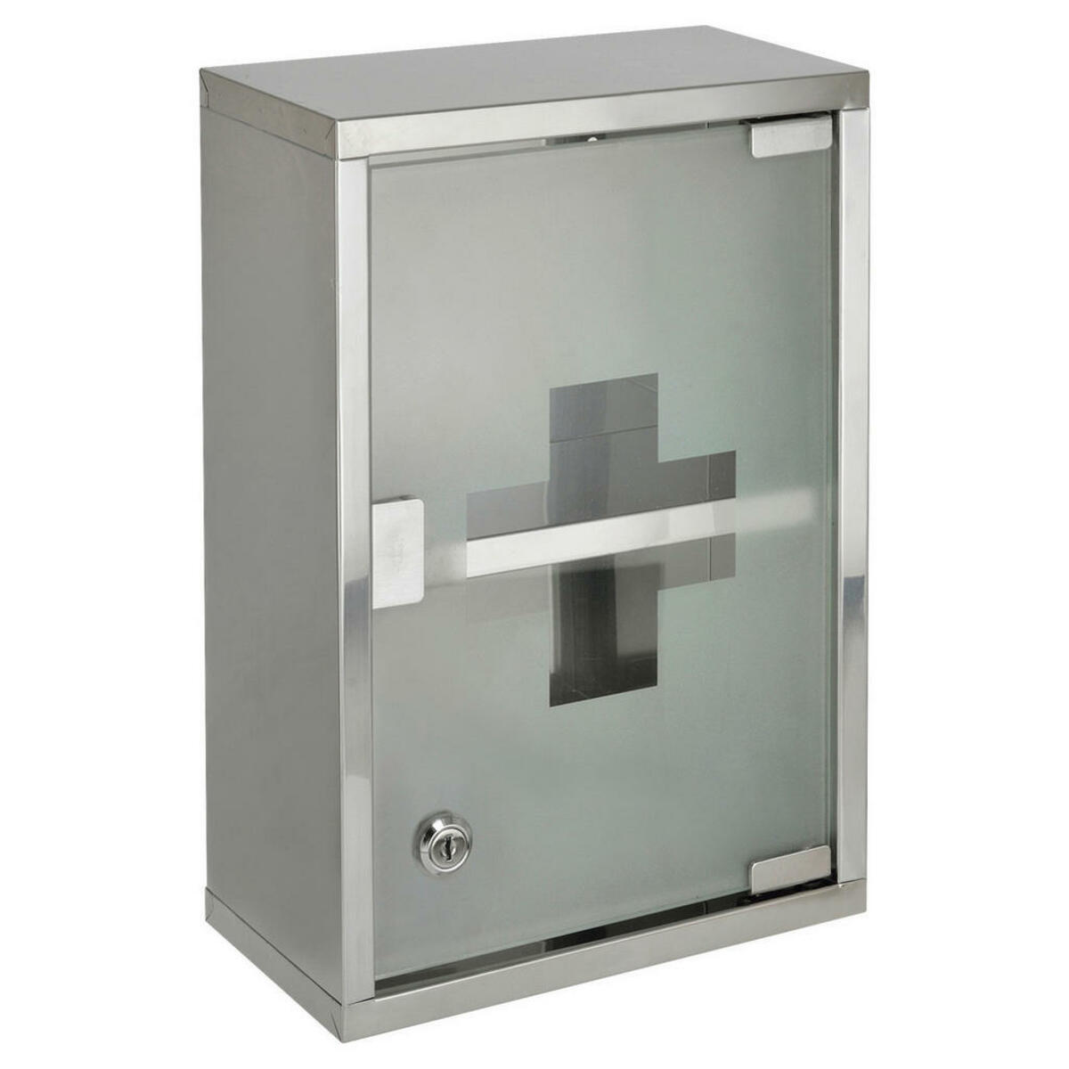 Bild 1 von HOFFMANNS Medizinschrank silber Edelstahl B/H/T: ca. 35x25x15 cm