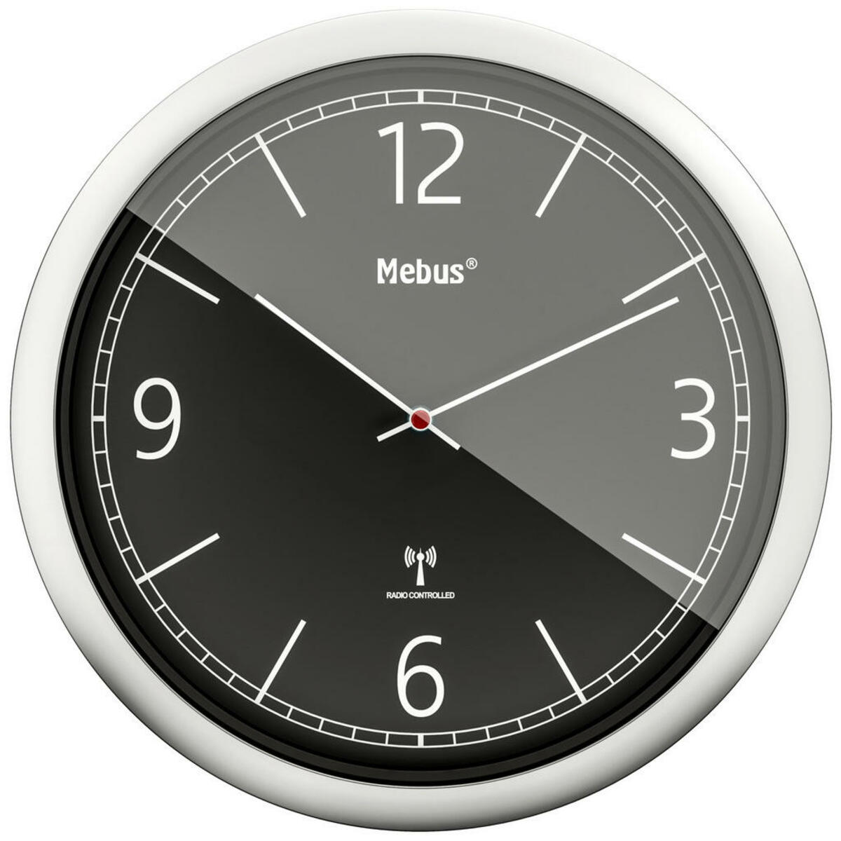 Bild 1 von Mebus Wanduhr silber D: ca. 25 cm