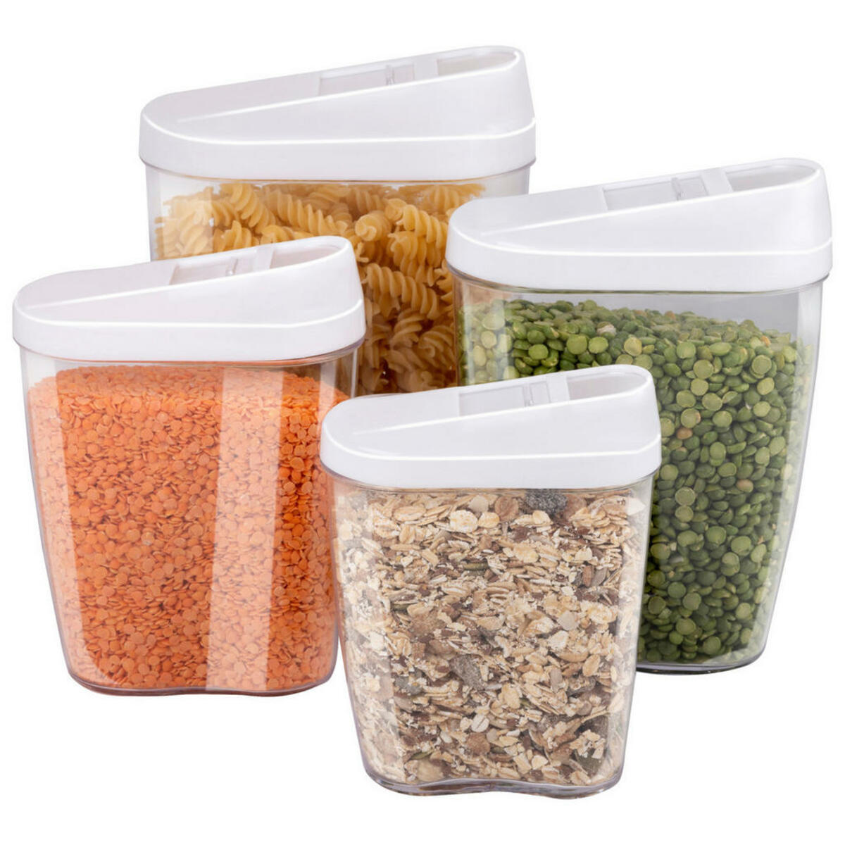 Bild 1 von Alpina Vorratsdosenset mit Schiebefunktion weiß