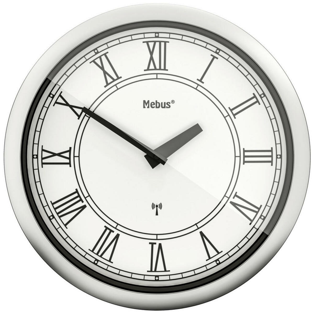 Bild 1 von Mebus Wanduhr silber D: ca. 25 cm