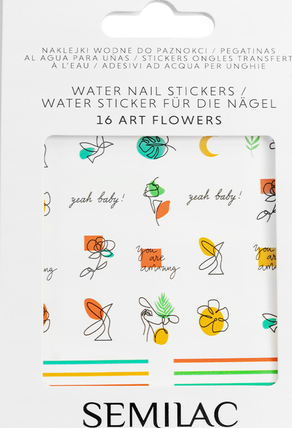 Bild 1 von Semilac Nagelsticker Art Flowers