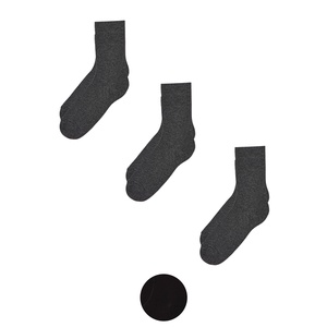 NUR DIE Damen oder Herren Socken ohne Gummi, 3 Paar