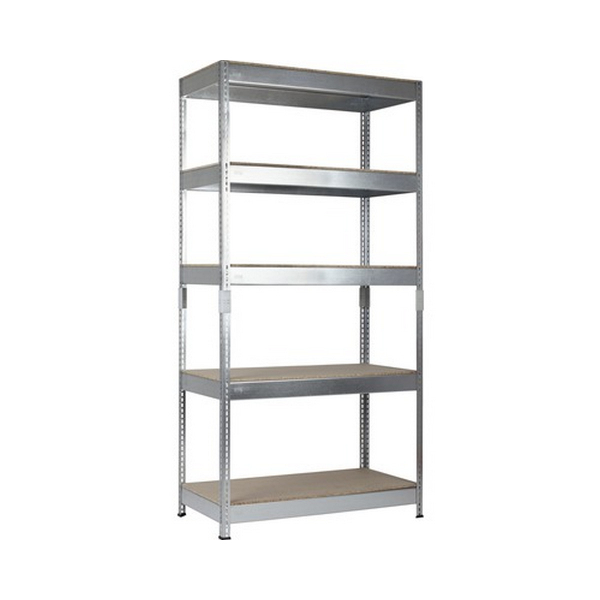 Bild 1 von SCHULTE Regalwelt Schwerlast-Steckregal 200 x 100 x 50 cm, 5 Böden, verzinkt, Tragkraft 1500 kg