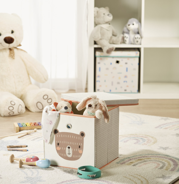 Bild 2 von IDEENWELT Spielzeugbox Bär 30x30x30 cm