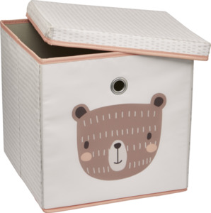 IDEENWELT Spielzeugbox Bär 30x30x30 cm