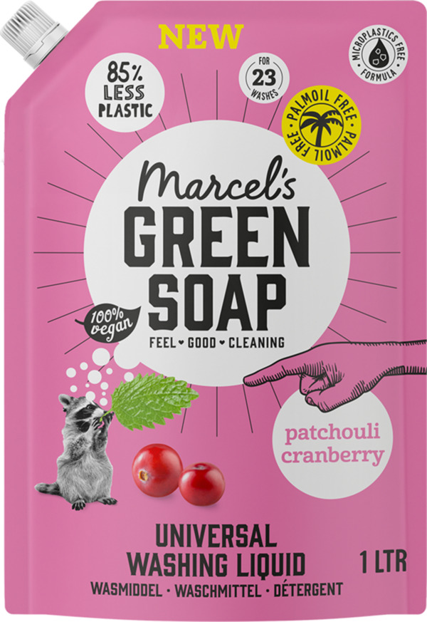Bild 1 von Marcel's Green Soap Universalwaschmittel Patschuli & Cranberry Nachfüllpackung