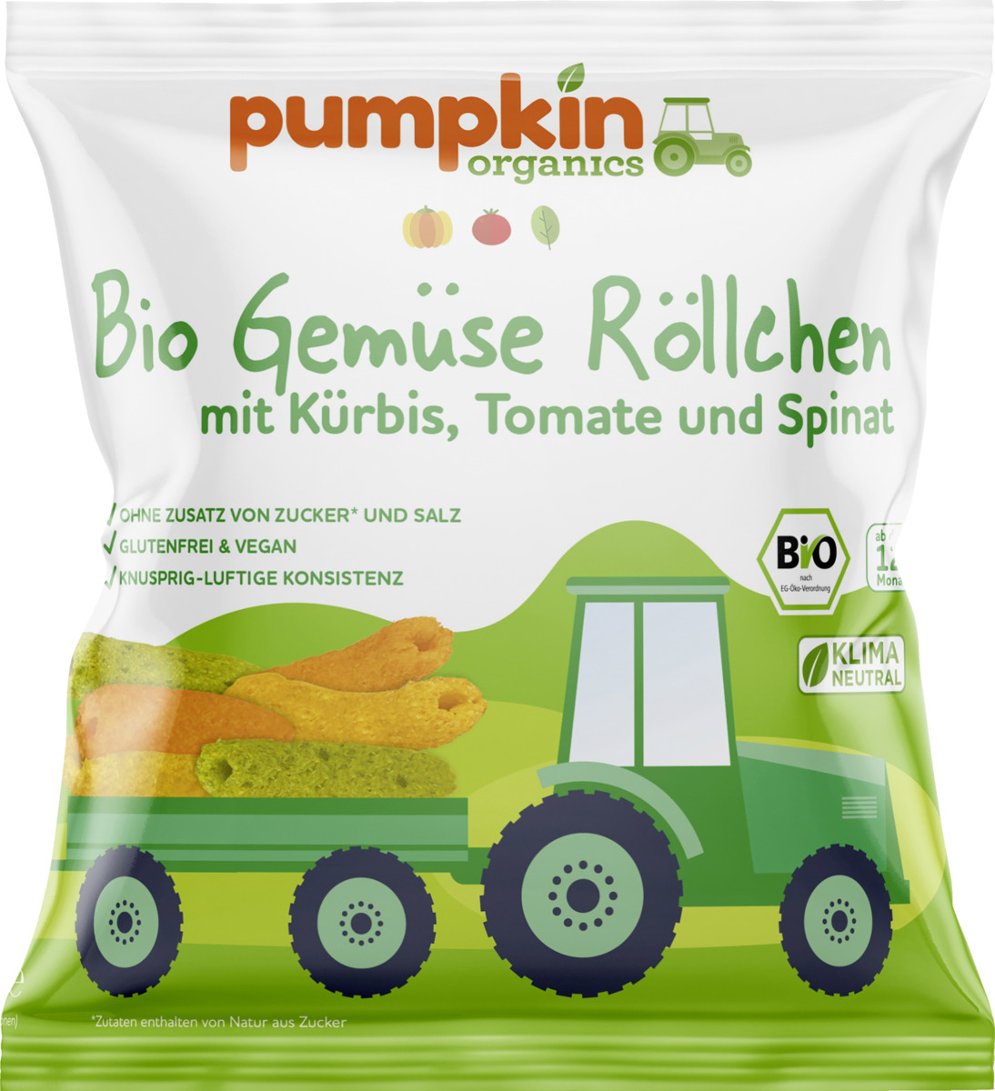 Bild 1 von Pumpkin Organics Bio Gemüse Röllchen