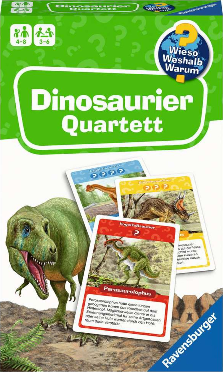 Bild 2 von Ravensburger 22359 - Wieso? Weshalb? Warum? Dinosaurier Quartett