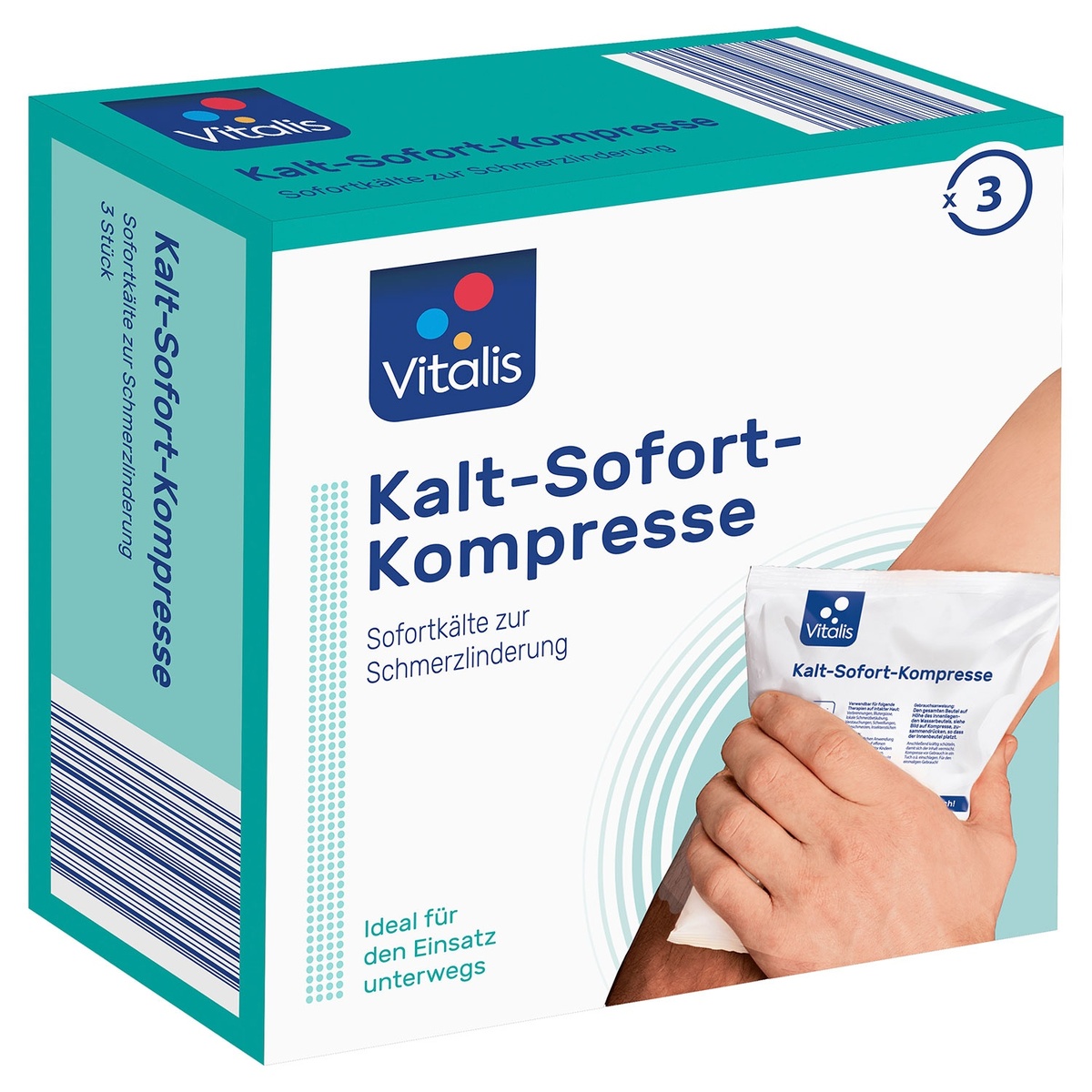 Bild 1 von VITALIS Kalt-Sofort-Kompresse, 3er-Packung