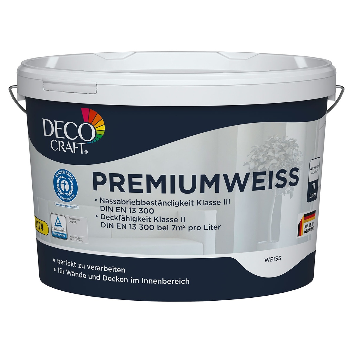 Bild 1 von DECO CRAFT Premiumweiß 11 l