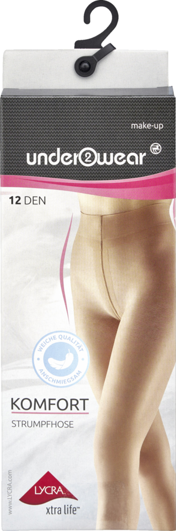 Bild 1 von under2wear Komfort Strumpfhose 12den make-up Gr. M (40/42)