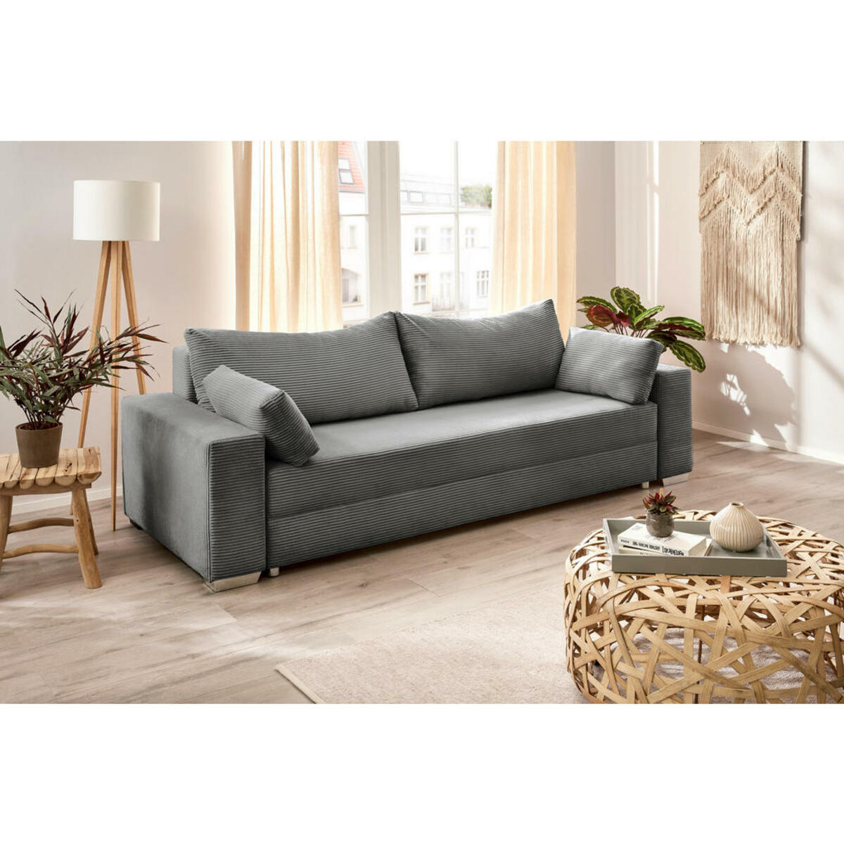Bild 1 von Schlafsofa Turin grau B/H/T: ca. 240x74x95 cm