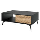 Bild 1 von Couchtisch COUCHTISCH PEARL PE07 schwarz B/H/T: ca. 104x68x42 cm