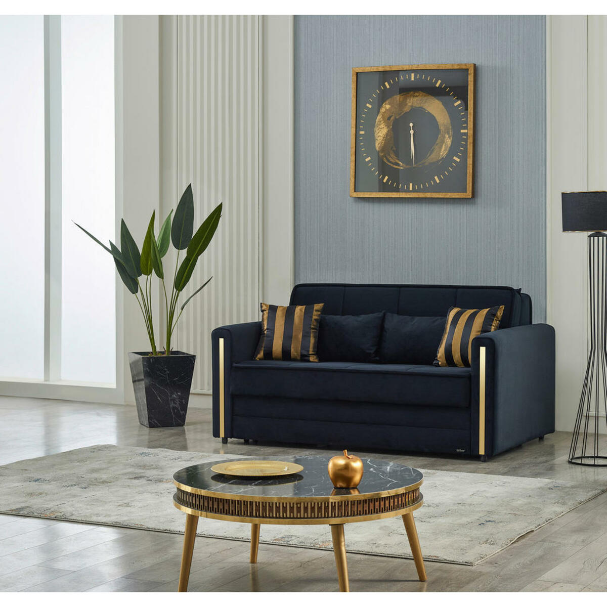 Bild 1 von Schlafsofa Sao Paulo schwarz B/H/T: ca. 171x94x111 cm