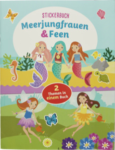 IDEENWELT Stickerbuch Meerjungfrauen & Feen