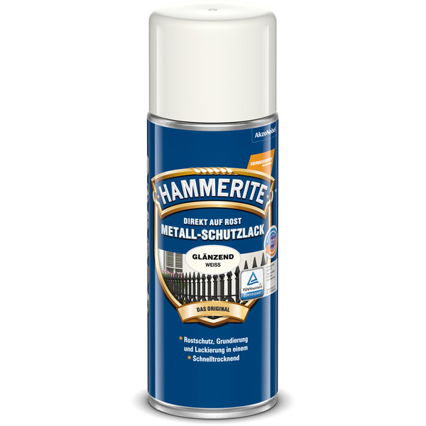 Bild 1 von Hammerite Metallschutzlack-Spray weiß glänzend 400 ml
