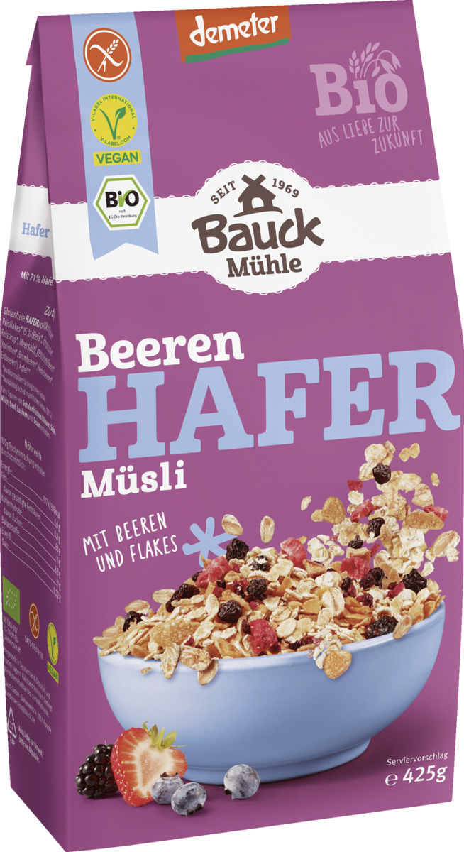 Bild 1 von Bauck Mühle Bio Beeren Hafer Müsli