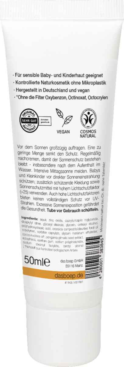 Bild 2 von boep Sonnencreme Sensitiv LSF 50