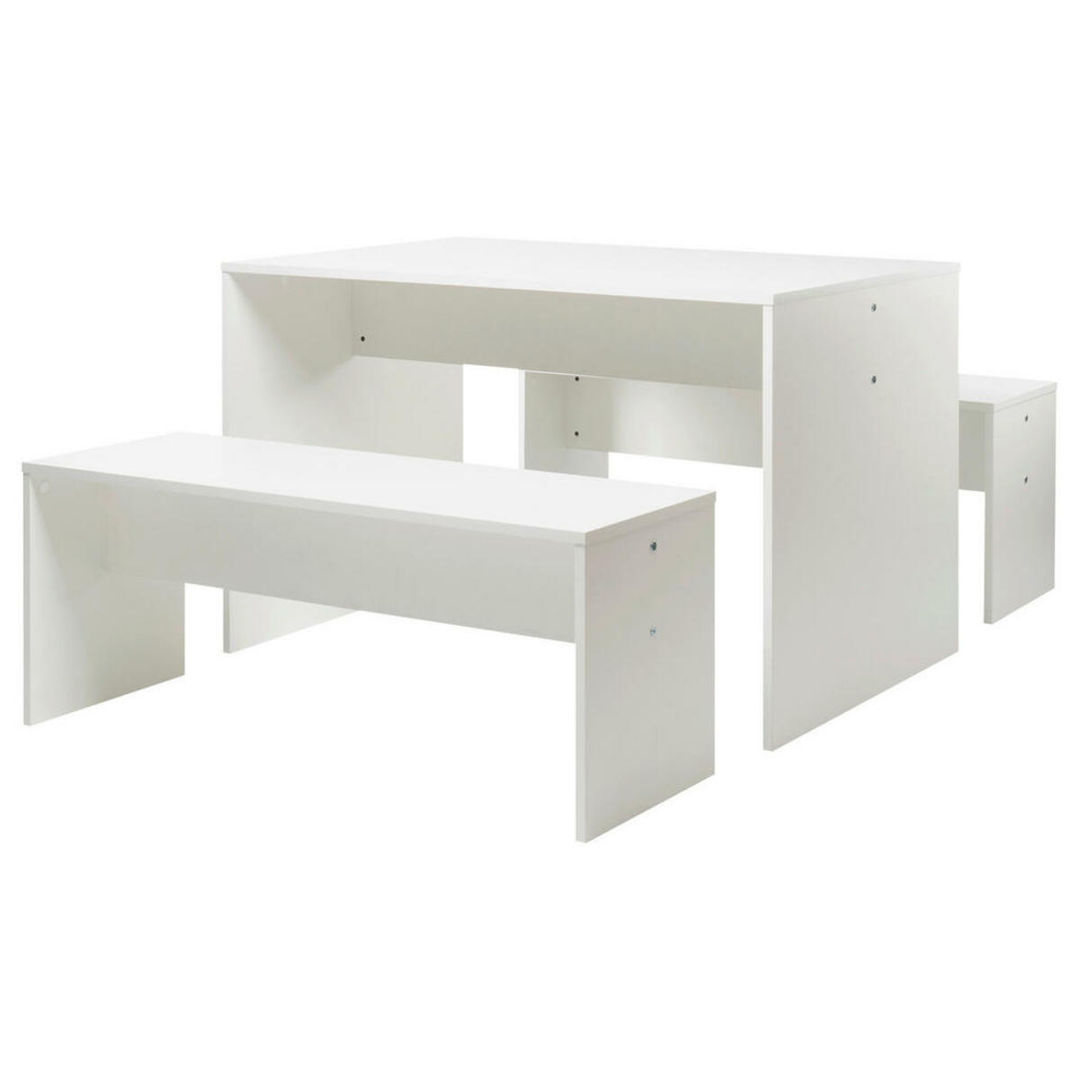 Bild 1 von Tischgruppe Berlin weiß Holzwerkstoff B/H/T: ca. 118x76x78 cm