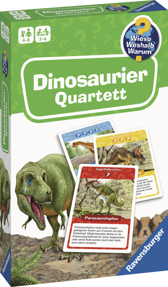 Bild 1 von Ravensburger 22359 - Wieso? Weshalb? Warum? Dinosaurier Quartett