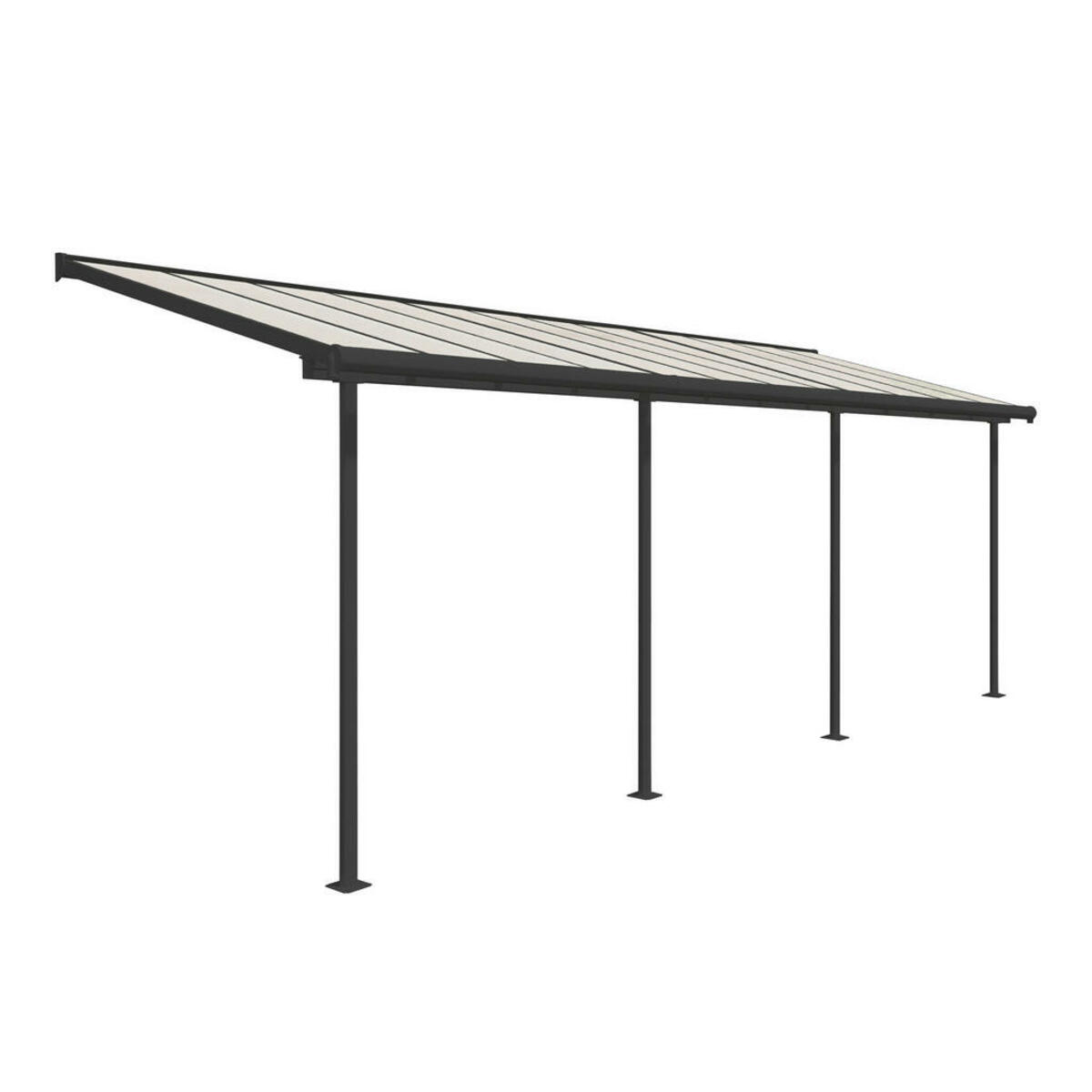Bild 1 von Palram Terrassendach Sierra grau Aluminium B/H/T: ca. 671x300x230 cm
