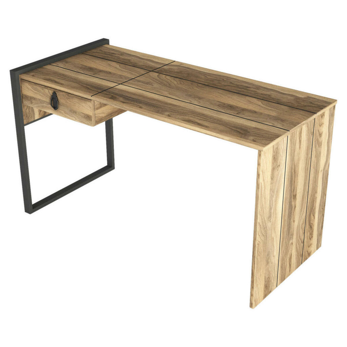 Bild 1 von Schreibtisch Lost walnuss Nachbildung B/H/T: ca. 124x76x60 cm