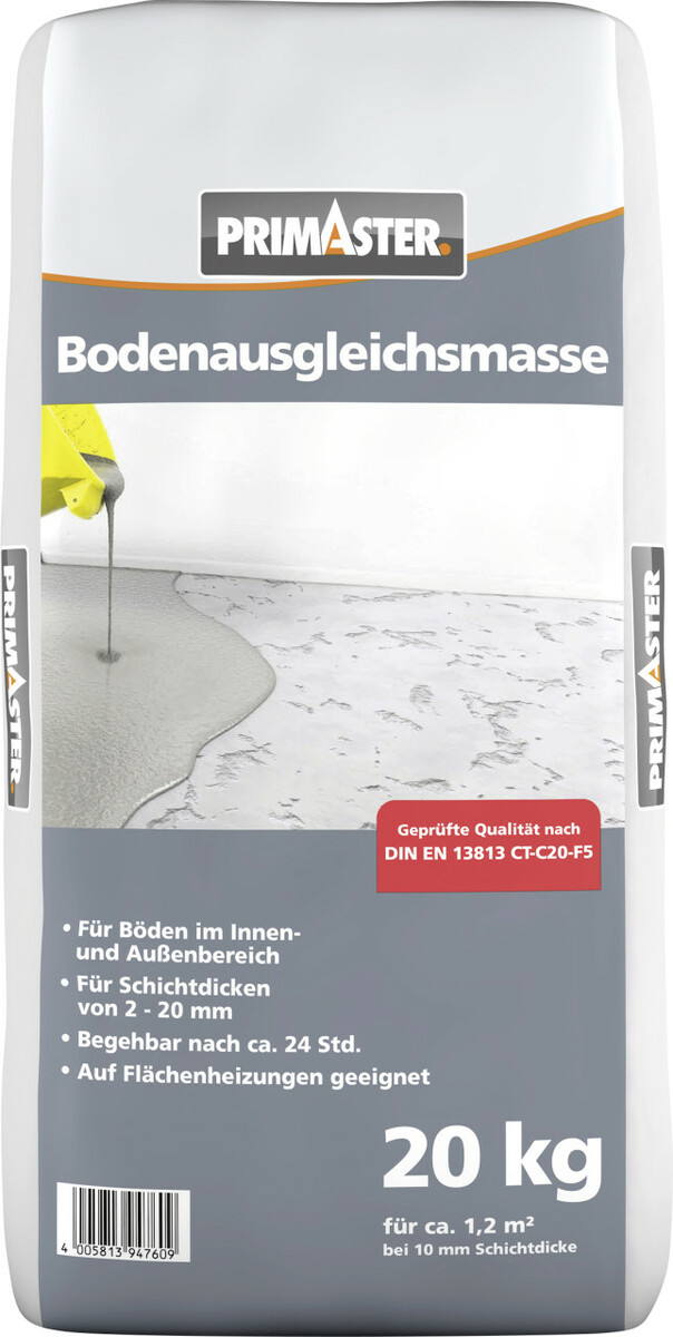 Bild 1 von PRIMASTER Bodenausgleichsmasse 20 kg
,