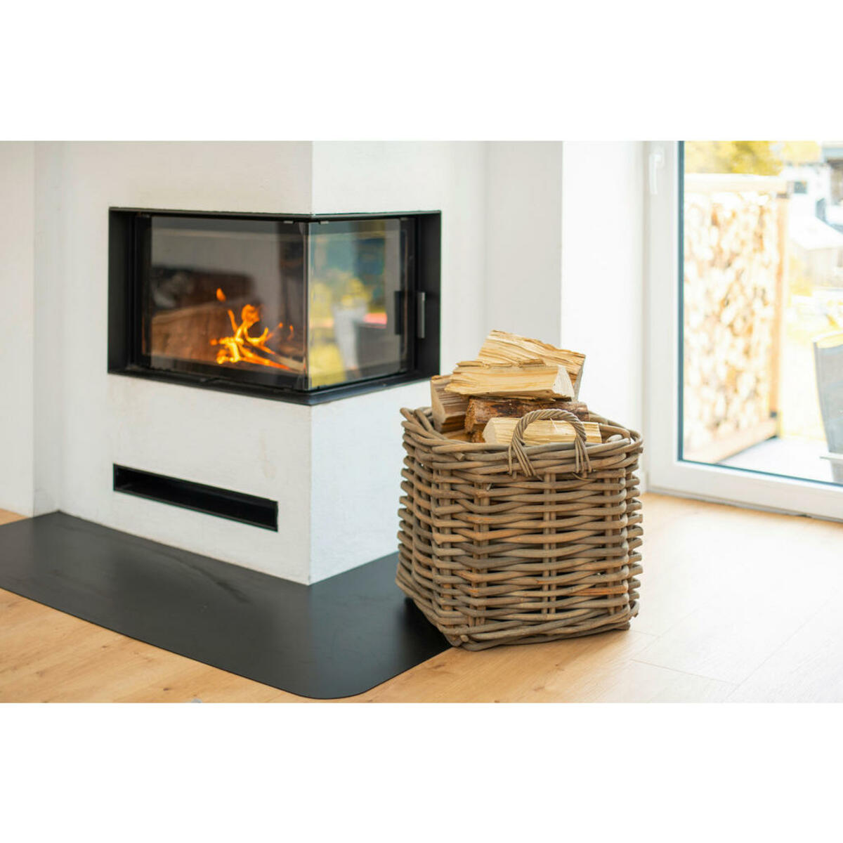 Bild 1 von Westmann Kaminholzkorb Vida L natur B/H/L: ca. 50x45x50 cm