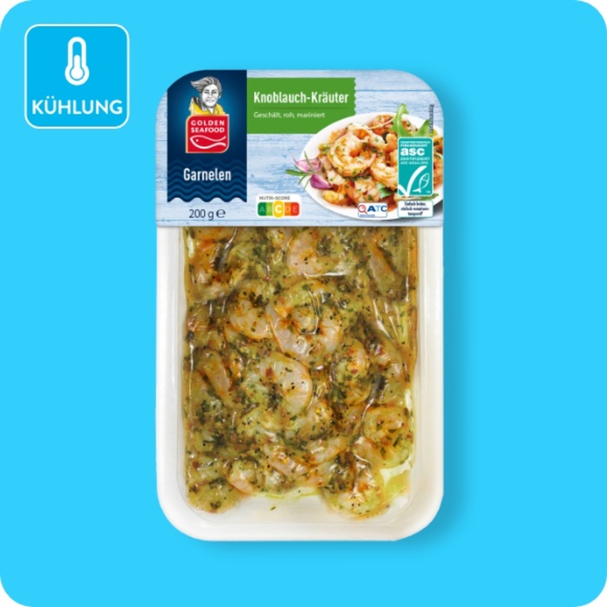 Bild 1 von GOLDEN SEAFOOD Marinierte Garnelen, Geschält