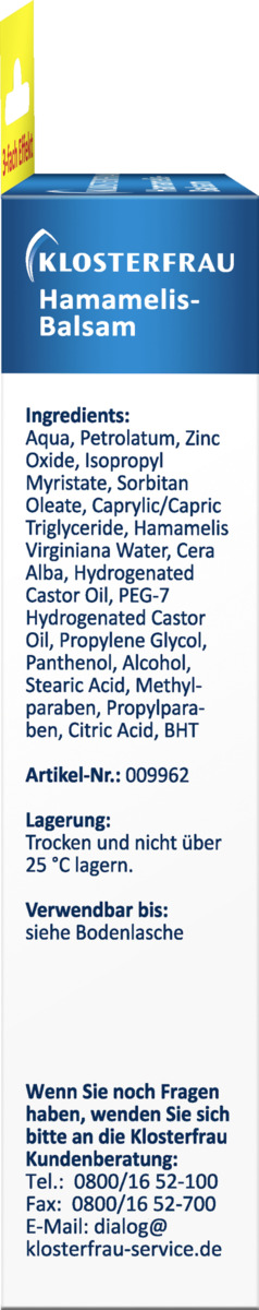 Bild 3 von Klosterfrau KLOSTERFRAU Hamamelis-Balsam 30g