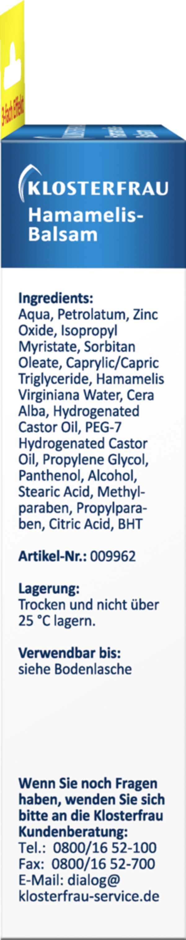 Bild 3 von Klosterfrau KLOSTERFRAU Hamamelis-Balsam 30g