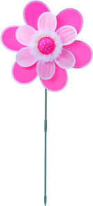 IDEENWELT Windspiel Blume pink
