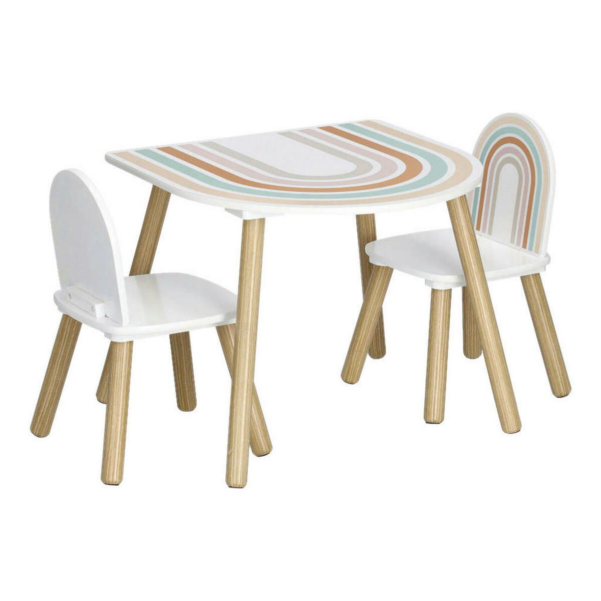 Bild 1 von Zeller Kinder-Sitzgarnitur Rainbow bunt Kiefer B/H/T: ca. 55x55x45 cm