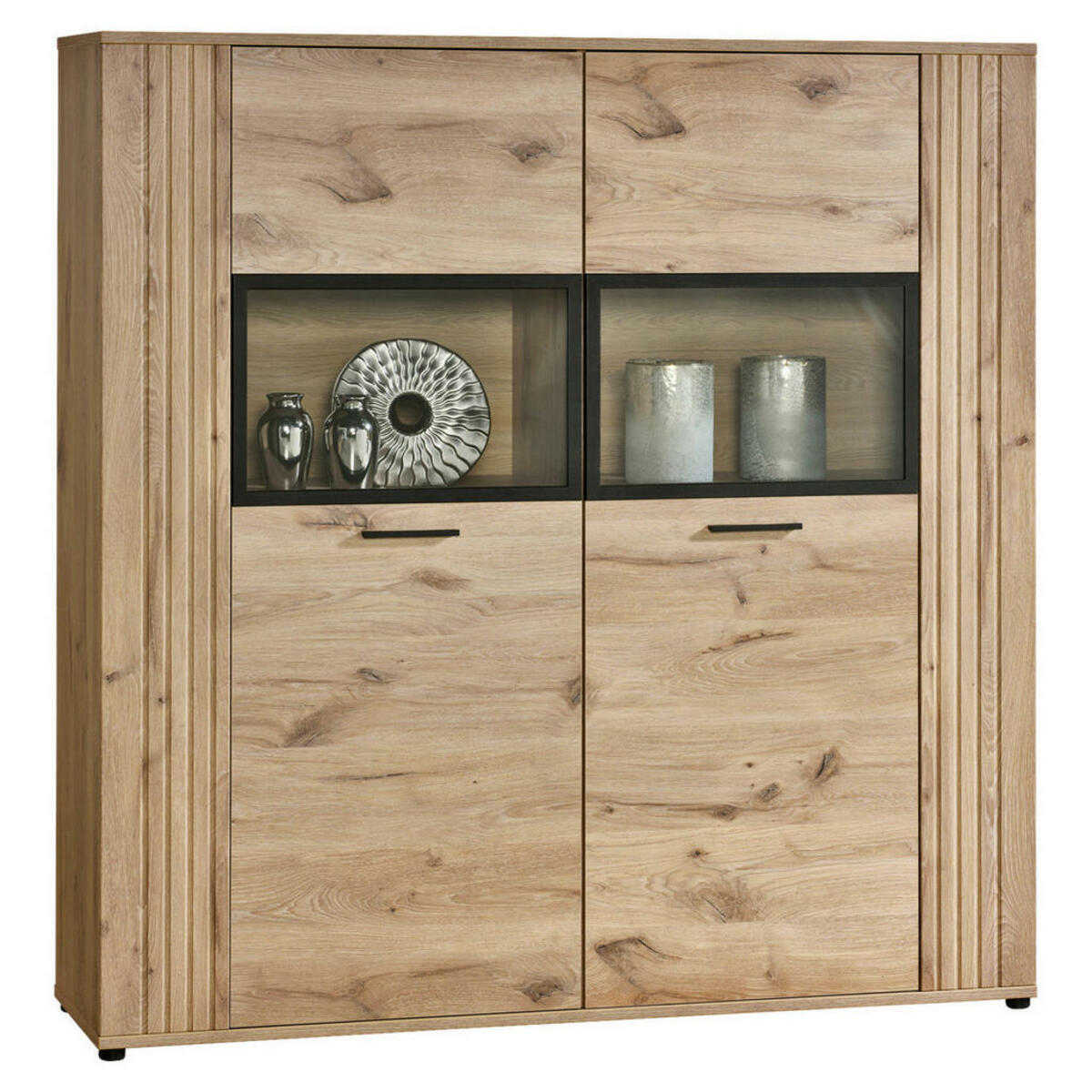 Bild 1 von Highboard Turin Eiche Viking Nachbildung B/H/T: ca. 150x157x40 cm