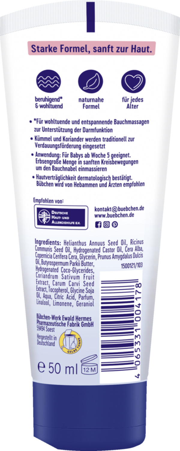Bild 2 von Bübchen Sos Bäuchlein Massage Salbe