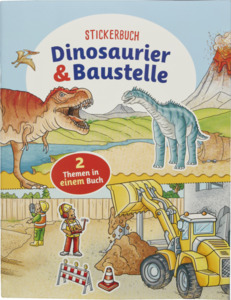 IDEENWELT Stickerbuch Dinosaurier & Baustelle