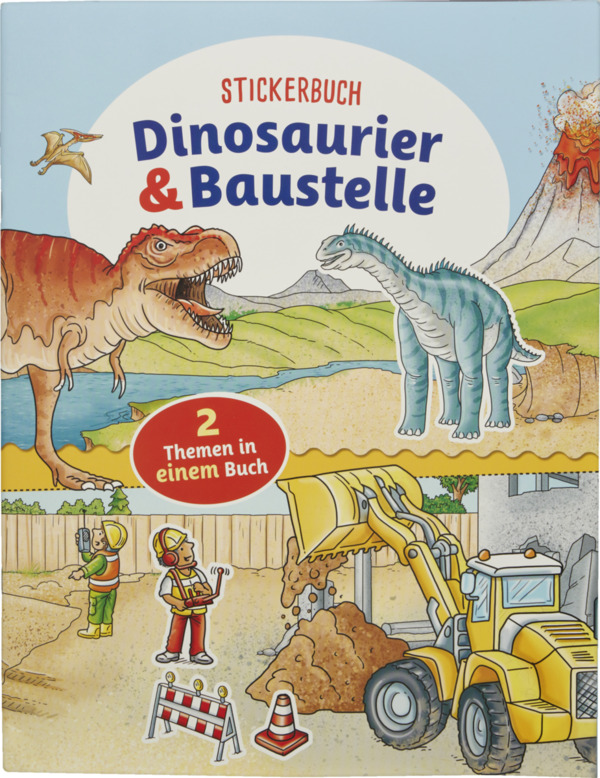 Bild 1 von IDEENWELT Stickerbuch Dinosaurier & Baustelle