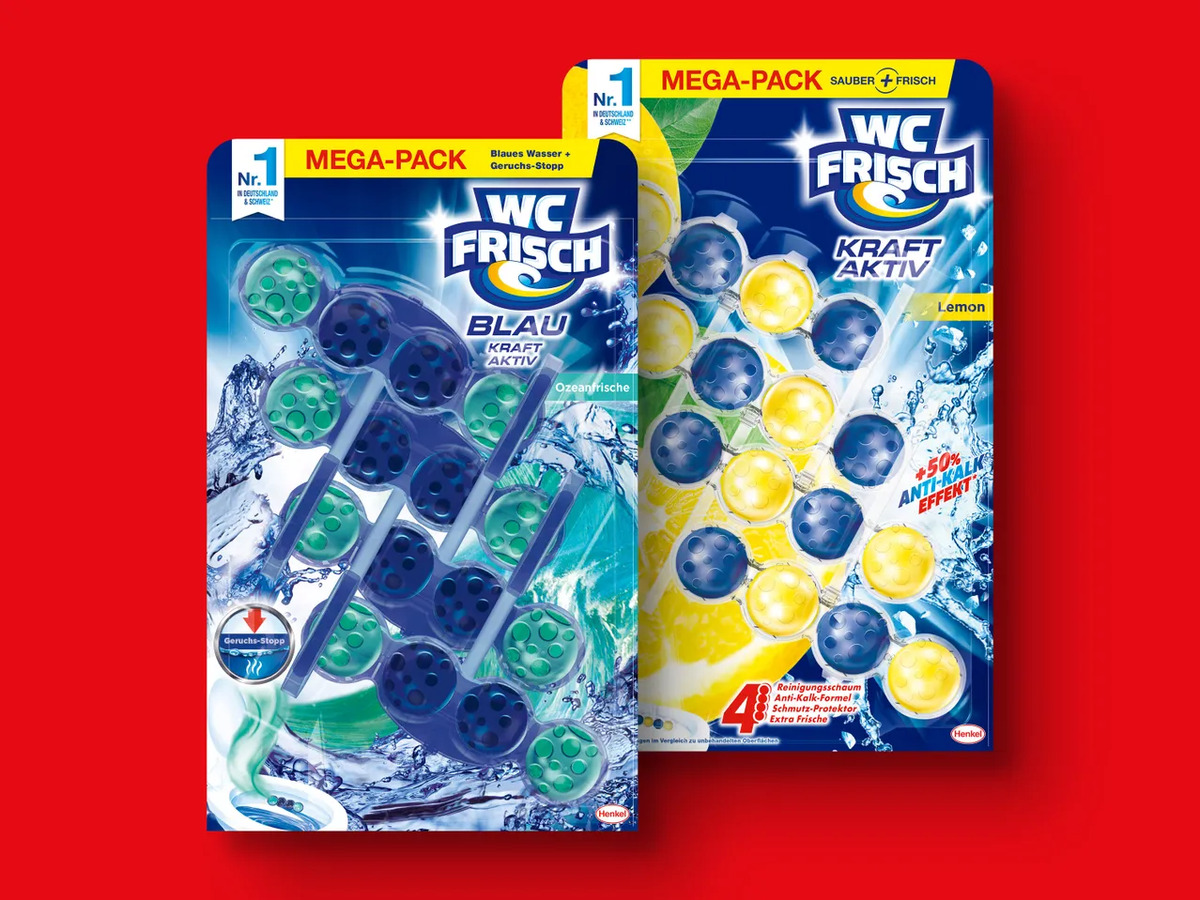 Bild 1 von WC Frisch Kraft Aktiv WC-Stein, 
         4x 50 g