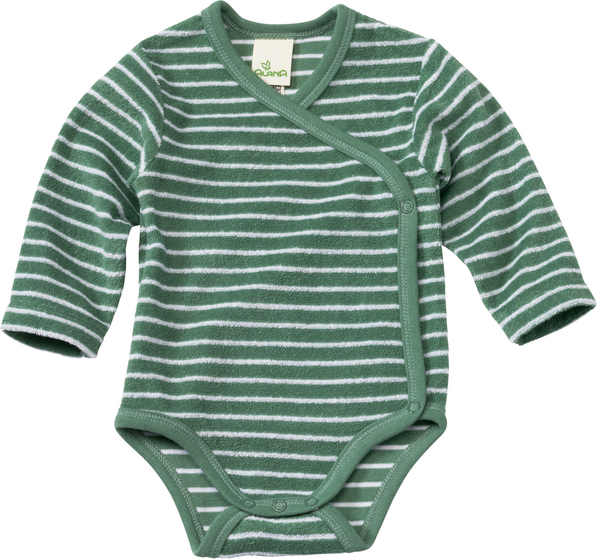 Bild 1 von ALANA Wickelbody, grün & weiß, Gr.50/56