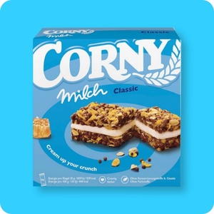 CORNY Müsliriegel, Milch Classic (4 x 30 g) oder Free Schoko (6 x 20 g)