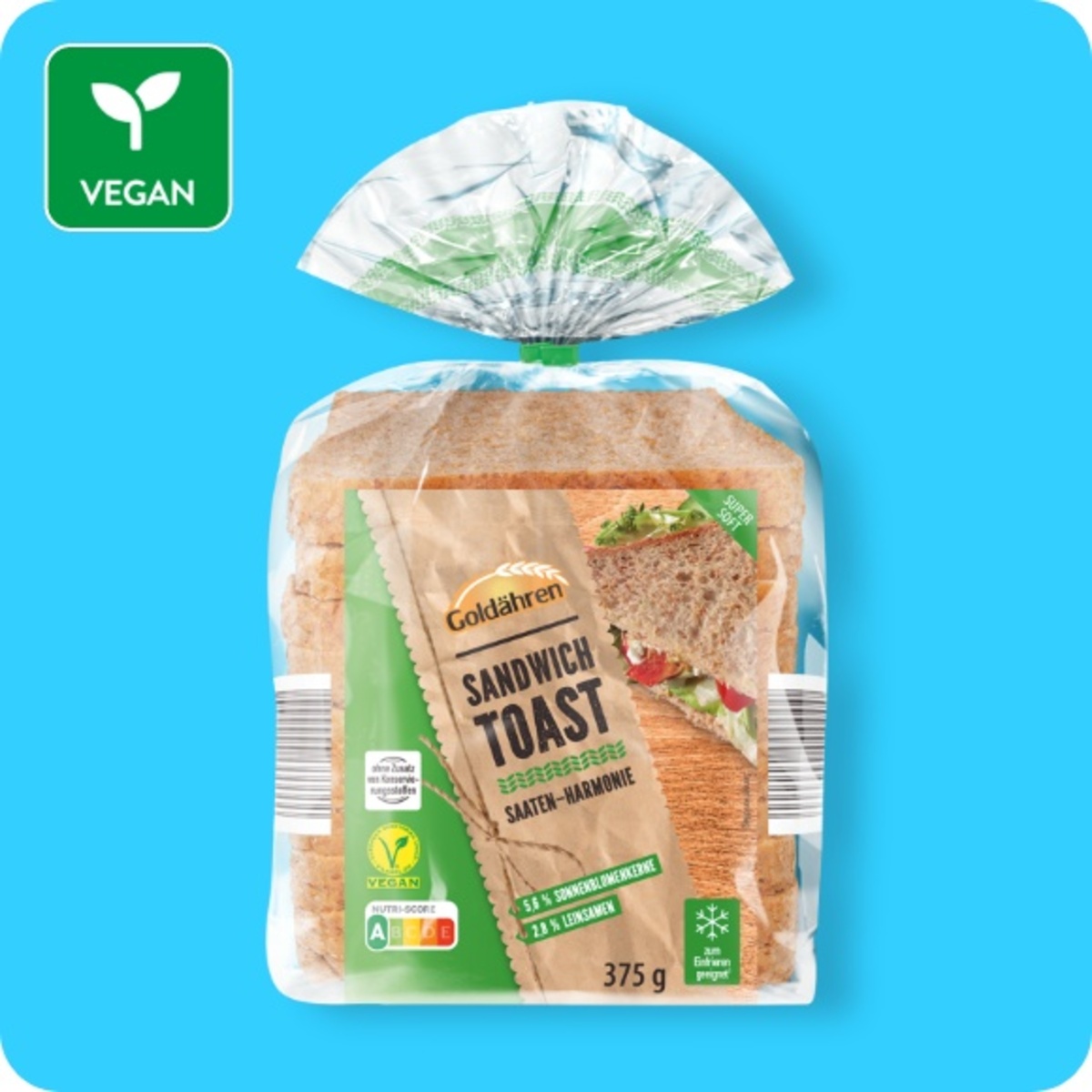 Bild 1 von GOLDÄHREN Kleiner Sandwichtoast, Saaten-Harmonie oder Dinkel