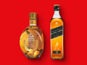 Walker Black Label/Dimple Golden Selection Blended Scotch Whisky, 
         0,7 l