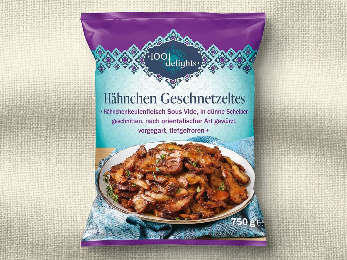 Bild 1 von 1001 delights Hähnchen-Geschnetzeltes, 
         750 g