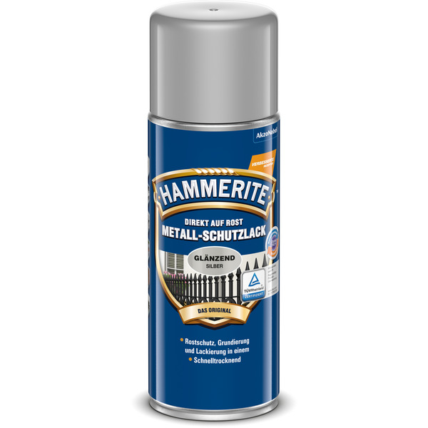 Bild 1 von Hammerite Metallschutzlack-Spray silber glänzend 400 ml