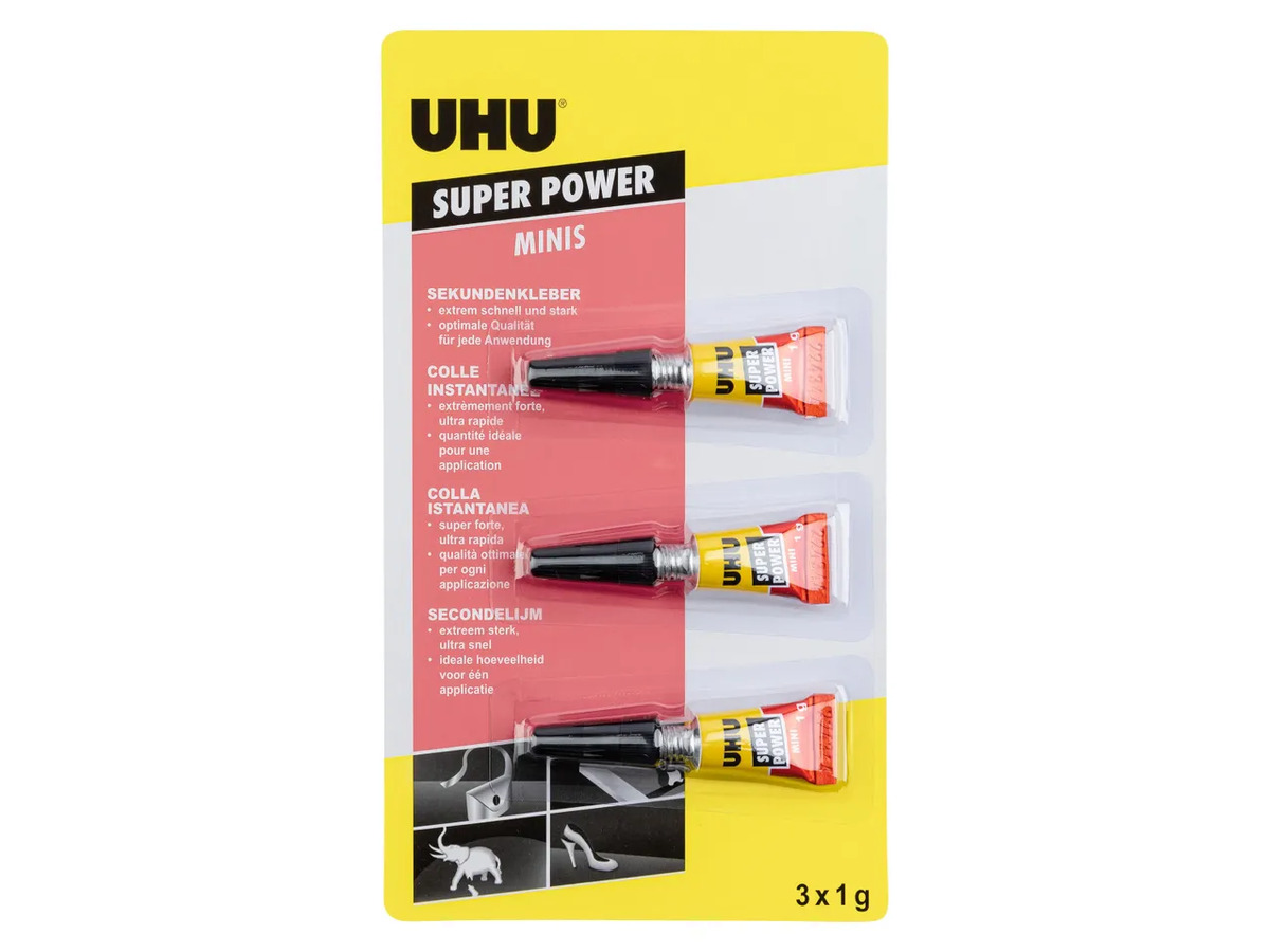 Bild 1 von UHU 3 Sekundenkleber, 
         3 Stück