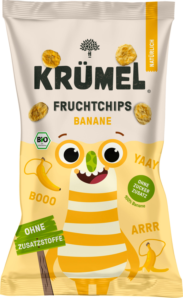 Bild 1 von KRÜMEL Kindersnack Fruchtchips Banane, ab 3 Jahren
