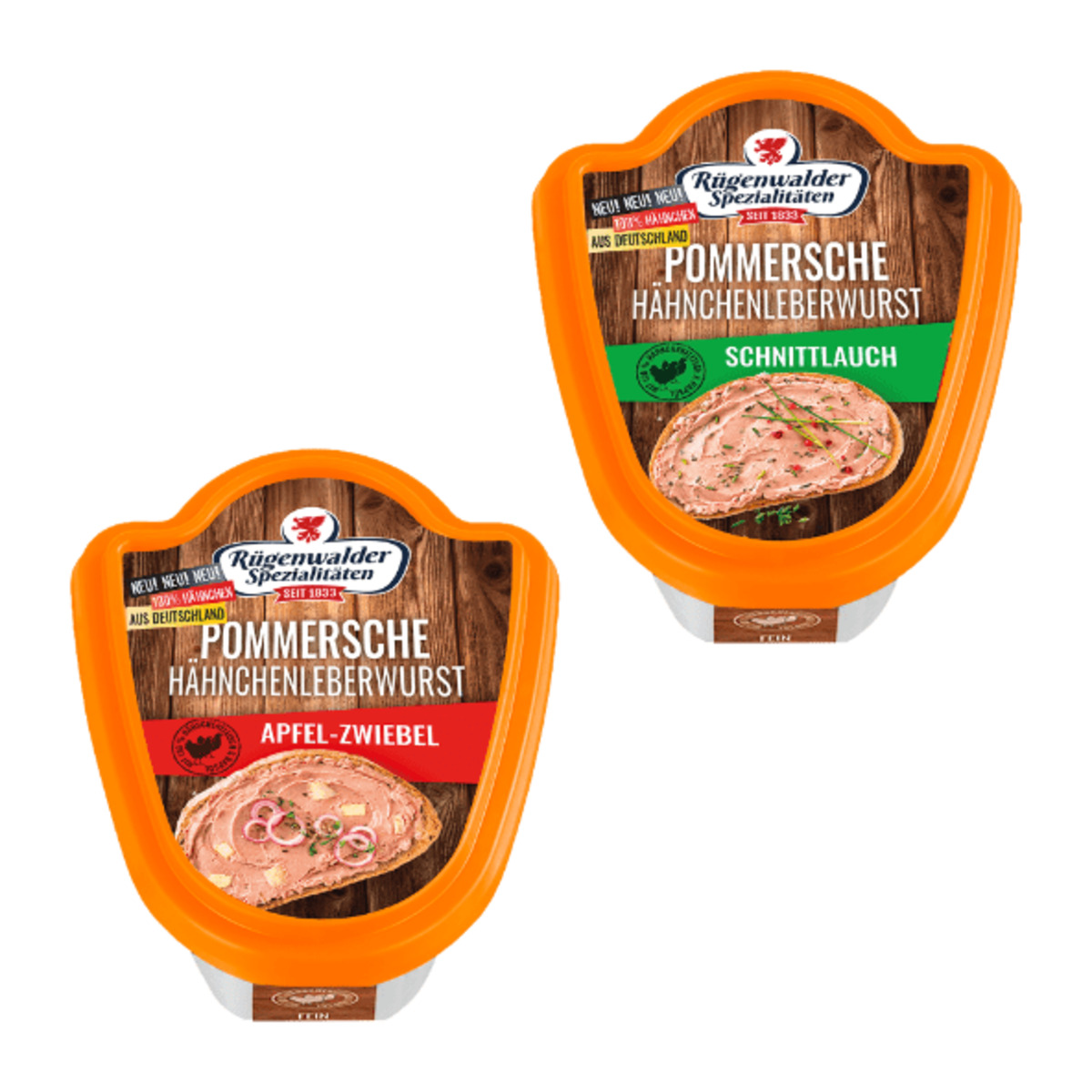 Bild 1 von RÜGENWALDER SPEZIALITÄTEN Pommersche Hähnchenleberwurst 125g