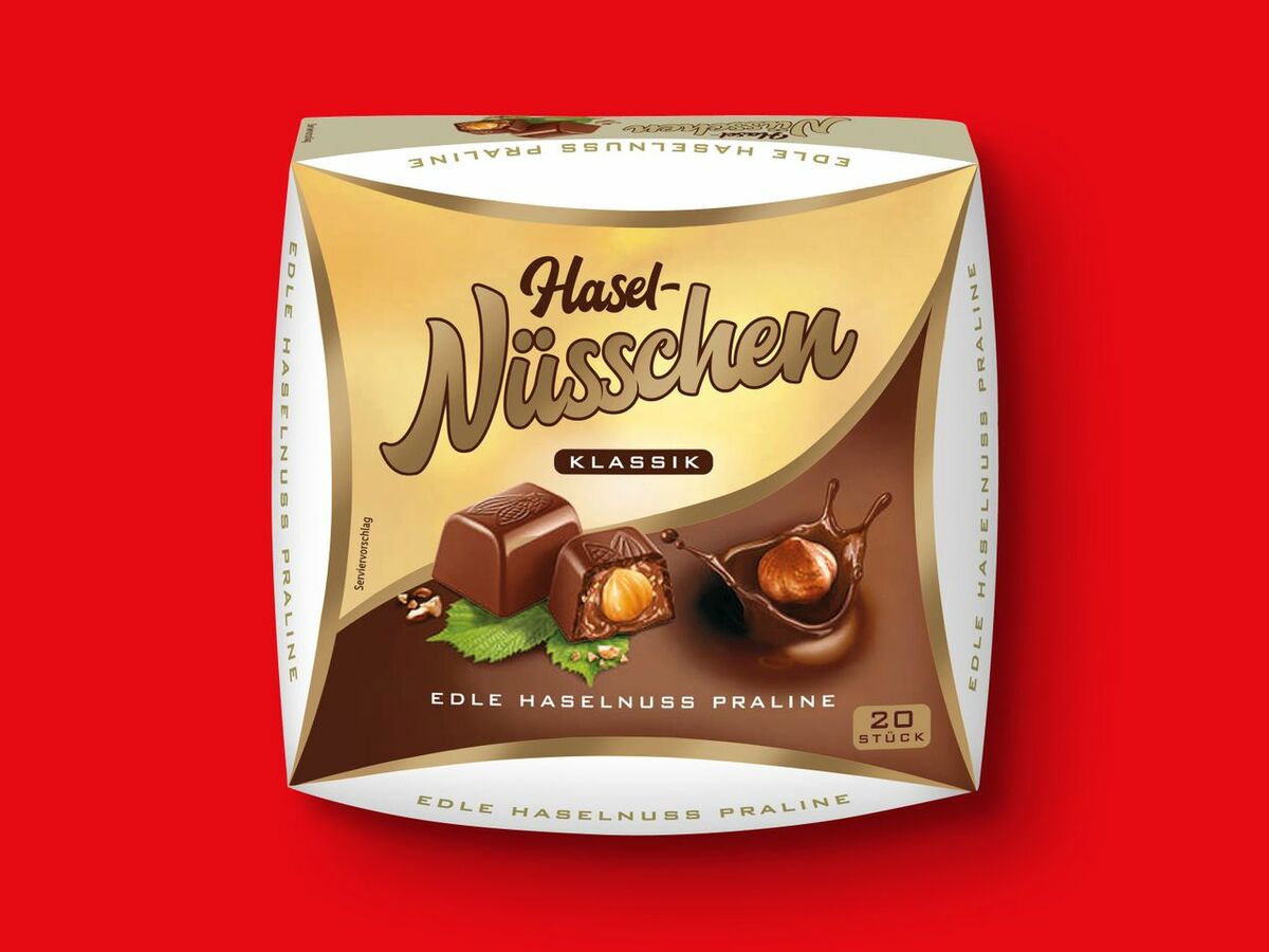 Bild 1 von Edle Hasel-Nüsschen Pralinen, 
         180 g
