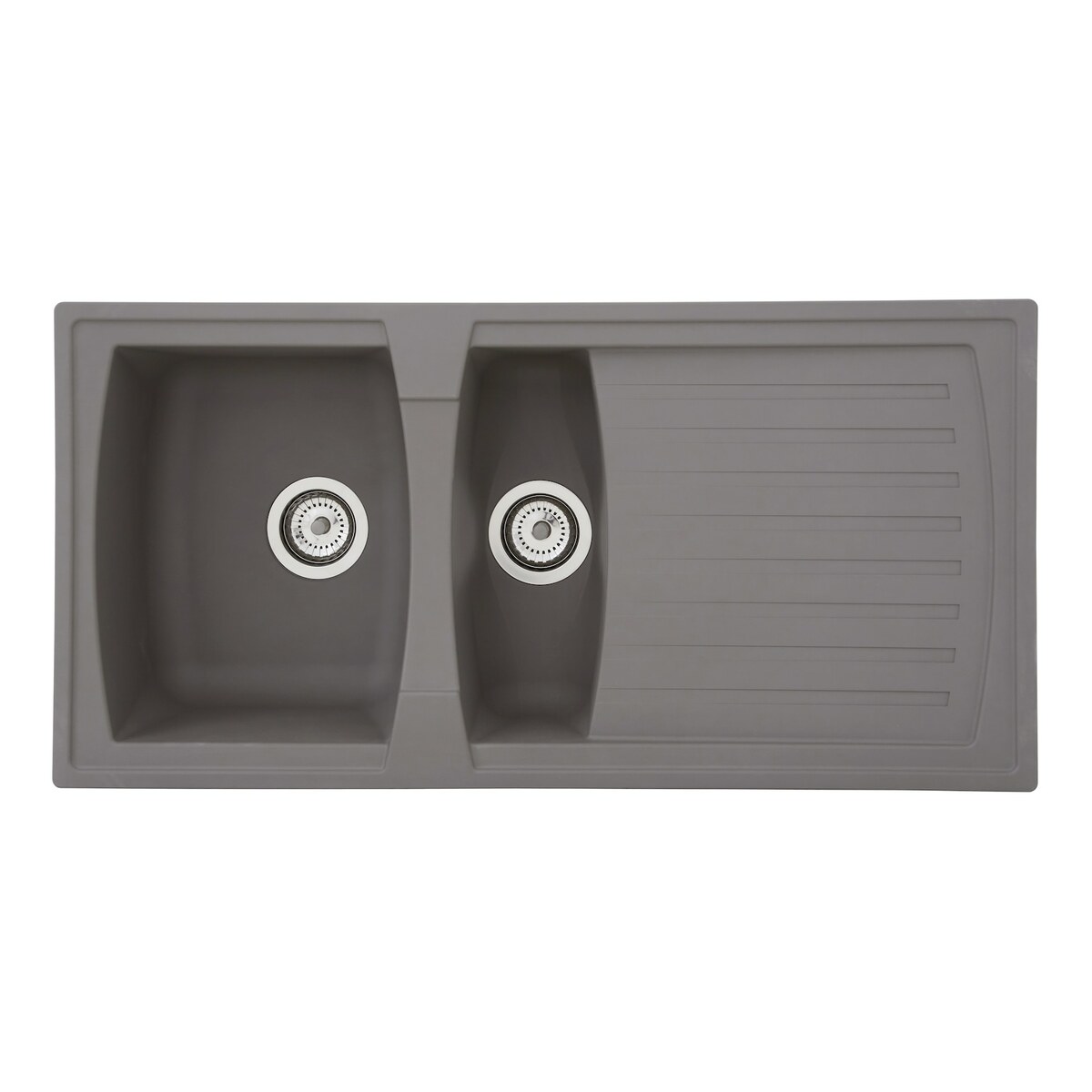 Bild 1 von Respekta Mineralite Einbauspüle Boston 100x50 cm - Betongrau