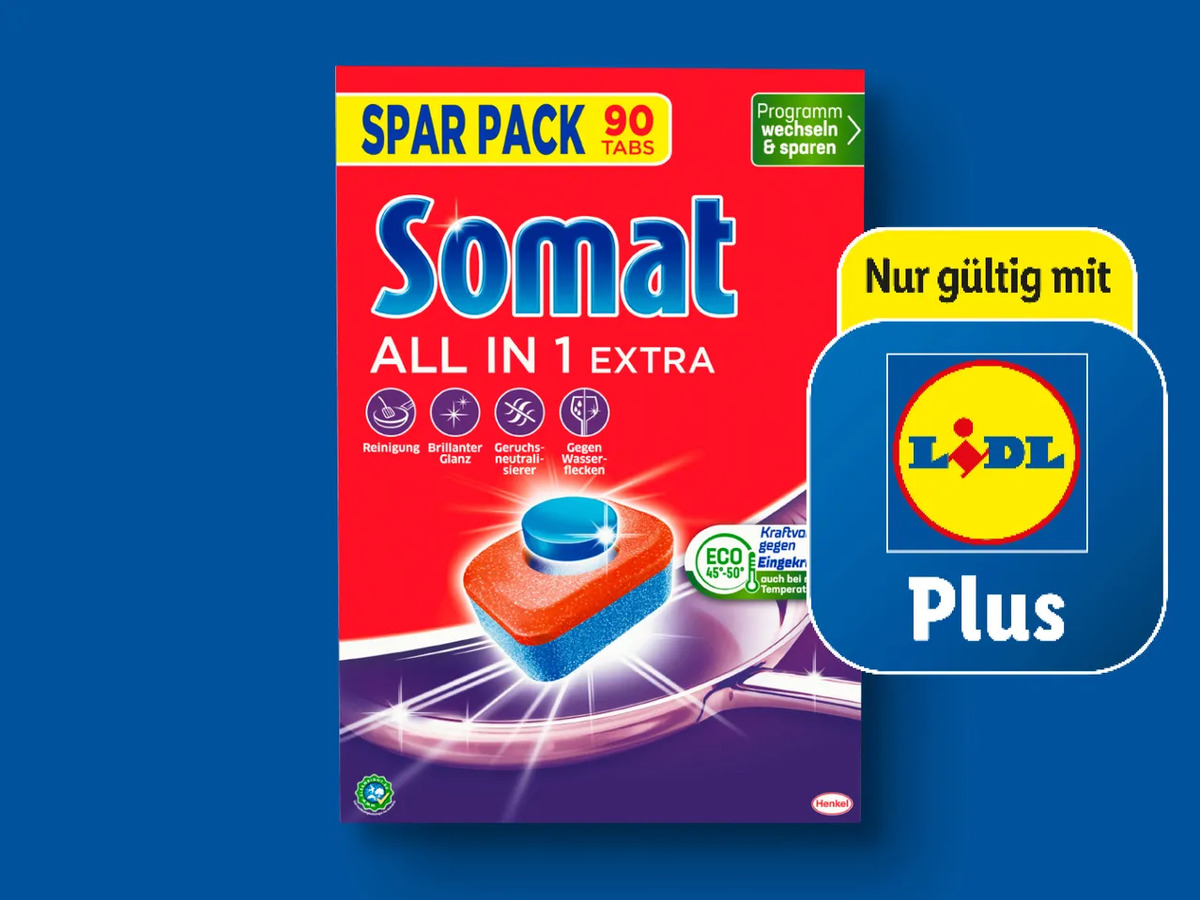 Bild 1 von Somat Tabs/ Caps, 
         90/70/80/100/135 Stück